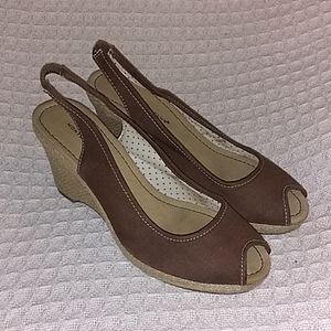 Brown Montego Bay club wedges